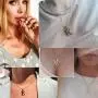 Fashion Initial Letter Pendant Necklace Stainless Steel Gold Color Mens Womens Custom Capital Letter Name Necklace Personalized Jewelry Gift