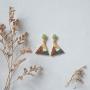 SaunterWay Fashion Triangle Dangle Earrings Multicolor Enamel Geometric Earrings Triangle Statement Earrings Jewelry Gift for women girls