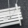 Glimkis Cremation Urn Jewelry Memorial Ash Keepsake Heart Necklace