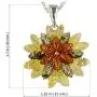 HolidayGiftShops Sterling Silver and Baltic Multicolored Amber Pendant Autumn HolidayGiftShops Sterling Silver and Baltic Multicolored Amber Pendant Autumn