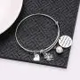 TzrNhm Blossom Long Distance Friendship Gifts for Her Friends are Always Close at Heart Bangle Keychain