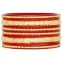 JDZ COLLECTION Indian Ethnic Bollywood Gold Plated Bangles Jewelry Bracelet 6pc Bangles Set Bracelet Ethnic Bangles Red Partywear Bangles Set