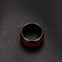 Zyhoi Black Rings 8 mm Wide Men Tungsten Wedding Rings Jewelry Decent Tungsten Carbide Rings
