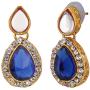 Efulgenz Indian Layered Traditional Bollywood 14 k Gold Plated Red Green Faux Kundan Bridal Necklace Earrings Maangtika Wedding Jewelry Set