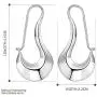 NYKKOLA Beautiful Elegant Jewelry 925 Silver Unique Simple Dangle Earrings NYKKOLA Beautiful Elegant Jewelry 925 Silver Unique Simple Dangle Earrings