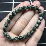 8mm Natural Green Seraphinite Bracelet, Seraphinite Crystal Jewelry For Women Lady Man Round Beads Stretch AAAAA