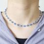 YANCHUN Evil Eye Choker Necklace Evil Eye Minimalist Necklace Protect Lucky Necklace for Women Men