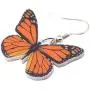 NEWEI Acrylic Flying Butterfly Dangle Earrings Big Long Drop Hook Insect Jewelry For Women Girl Gift Charm