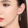 Linear Jewelry 925 Sterling Silver Exquisite Knot Threader Dangle Earrings Curve Twist Shape Spiral Dangle Earrings Gift for Women Teen Girls Linear Jewelry 925 Sterling Silver Exquisite Knot Threader Dangle Earrings Curve Twist Shape Spiral Dangle Earrings Gift for Women Teen Girls