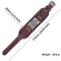 fishhook Norse Viking Vegvisir Compass 24 Amulet Runes Talisman Bangle Leather Bracelet