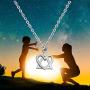 BEKECH Adoption Jewelry Adoption Gift Adoption Heart Pendant Necklace Adoptive Mom Jewelry Foster Mom Gift Stepmom Gift