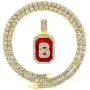 HH Bling Empire Hip Hop Iced Out Gold Ruby Letter Pendant Chains for Men Women with Diamond Tennis in Initials A to Z HH Bling Empire Hip Hop Iced Out Gold Ruby Letter Pendant Chains for Men Women with Diamond Tennis in Initials A to Z