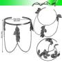 RechicGu 2 Pieces Leaf Feather Chain Tassels Bracelet Arm Cuff Band Open Upper Armband Armlet Adjustable Set Jewelry