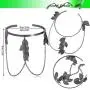 RechicGu 2 Pieces Leaf Feather Chain Tassels Bracelet Arm Cuff Band Open Upper Armband Armlet Adjustable Set Jewelry