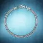 Angemiel 925 Sterling Silver Snake Chain Bracelet for European Bracelets Charms Bead Angemiel 925 Sterling Silver Snake Chain Bracelet for European Bracelets Charms Bead