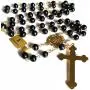 elegantmedical Black AAA+10mm Real Pearl BEADS GOLD ROSARY CROSS Necklace & box Catholic GIFTS elegantmedical Black AAA+10mm Real Pearl BEADS GOLD ROSARY CROSS Necklace & box Catholic GIFTS