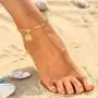 U7 Monogram A-Z Ankle Bracelets for Women Men 18K Gold Plated 4.5mm Figaro Chain Initial Anklet Name Bracelet with Letter Alphabet Foot Jewelry with 2 Inch Extender,with Custom Engrave,Gift Packed