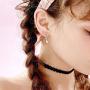 4pcs Waterdrop Teardrop Necklace Earrings Ring Bangle Bracelet Jewelry Set for Women Girls