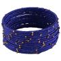 Efulgenz Fashion Jewelry Indian Bollywood Gold Plated Beaded Multicolor Silk Thread Wedding Bridal Bracelet Bangle Set