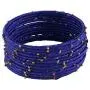Efulgenz Fashion Jewelry Indian Bollywood Gold Plated Beaded Multicolor Silk Thread Wedding Bridal Bracelet Bangle Set