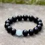 Jewever Black Obsidian with Tiger eye Womens Mens Bracelet Stretch Healing Crystal 12mm Beads Gemstone Unisex 7'' Jewever Black Obsidian with Tiger eye Womens Mens Bracelet Stretch Healing Crystal 12mm Beads Gemstone Unisex 7''
