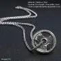 FIZIZDH Fitness Dumbbell Stainless Steel Barbell Piece Pendant Necklace 24 inch Keel Link Chain Unisex FIZIZDH Fitness Dumbbell Stainless Steel Barbell Piece Pendant Necklace 24 inch Keel Link Chain Unisex