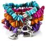 Shop LC Delivering Joy Set of 5 Multi Color Stretchable Wrap Shell Charm Stretch Bracelet Adjustable Fashion Women Jewelry