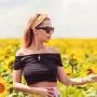 Hicarer Sunflower Pinky Promise Bracelet Necklace Earrings Long Distance Friendship Jewelry for Women Teen Girls