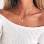 JczR.Y Cute Pineapple Necklace Pendant Bohemian Double-Layer Beads Clavicle Chain Necklace Choker for Women Girls Fashion Fruit Jewelry