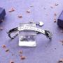 Eigso Christian Bracelet Bangle Religious Scripture Gift Bible Verse Baptism Jewelry for Goddaughter Godmother Women.