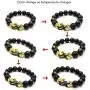 MANRUO Feng Shui The Best Prosperity Black Bead Bracelet with Color Changed Pi Xiu/Pi Yao Attract Wealth and Good Luck MANRUO Feng Shui The Best Prosperity Black Bead Bracelet with Color Changed Pi Xiu/Pi Yao Attract Wealth and Good Luck