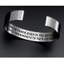 MS.CLOVER Encouragement Gift, Happiness Can be Found Even in The Darkest of Times, If One Only Remembers to Turn On The Light. Message Cuff