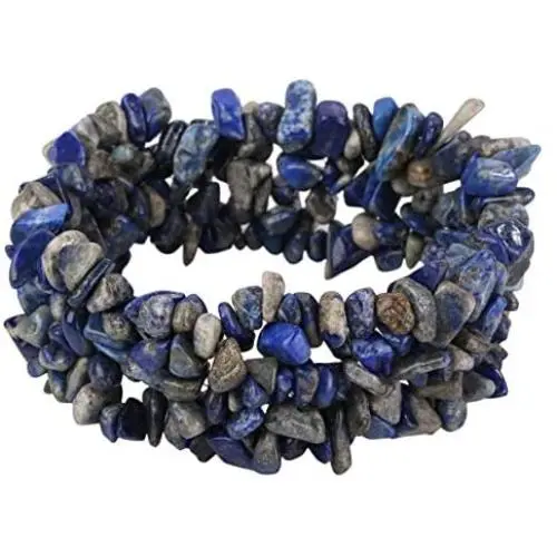YACQ Gemstone Stretch Cuff Bracelet 5 Layer Braided Birthstone Celestial Chunky Chakra Bracelet Handmade Jewelry for Women Teen Girls 7.5''