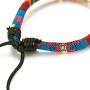 LOYALLOOK 15pcs Men Women Linen Hemp Cords Wood Beads Ethnic Tribal Bracelets Leather Wristbands