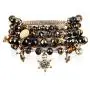 RIAH FASHION Bohemian Multi-Layer Beaded Pendant Statement Stretch Strand Bracelet - Sparkly Bead Tassel Pom Pom Star Charm Stack Cuff Bangles RIAH FASHION Bohemian Multi-Layer Beaded Pendant Statement Stretch Strand Bracelet - Sparkly Bead Tassel Pom Pom Star Charm Stack Cuff Bangles