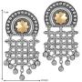 Aheli Indian Tribal Oxidized Dangle Earrings Traditional Wedding Party Ethnic Fashion Jewelry for Women
