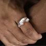 MAELOVE Real 925 Sterling Silver Frog Adjustable Rings for Women Men Vintage Cute Animal Finger Ring Silver Fashion Party Jewelry Gifts