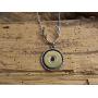 Bullet Jewelry Deer Antler Pendant Necklace with Brass Shotgun Charm. Optional Crystal.