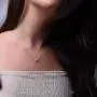 Blossom & Hue 18K Gold Plated Tiny Round Turquoise Pendant Necklace Blossom & Hue 18K Gold Plated Tiny Round Turquoise Pendant Necklace