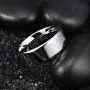 King Will 4mm/6mm/8mm Stainless Steel Ring Polished Plain Beveled Edge Wedding Band Laser Etched I Love You King Will 4mm/6mm/8mm Stainless Steel Ring Polished Plain Beveled Edge Wedding Band Laser Etched I Love You