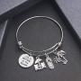 TOGON Beach Bracelet Life is Better at The Beach Ocean Jewelry Vacation Gifts for Beach Lover Beach Charm Bangle