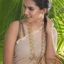 Tarinika Ahaana Gold-Plated Indian Jewelry Set with Long Necklace and Earrings - White Red Green