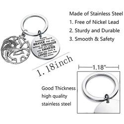 WSNANG Targaryen Dragon Keychain Ali Game Dragon Keychain Inspirational Gifts Merchandise Jewelry Gifts for Dragon Lovers Collection Targaryen Gifts