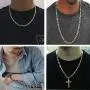 16 Inches To 30 Inches Figaro Chain Necklace 4MM To 8.5MM Stainless Steel Figaro Link Chain for Men Women 16 Inches To 30 Inches Figaro Chain Necklace 4MM To 8.5MM Stainless Steel Figaro Link Chain for Men Women
