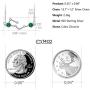 T400 925 Sterling Silver Horoscope Pendant Necklace | Zodiac Sign 12 Constellation Birthstone Birthday Gift for Women Girls