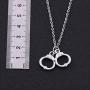 TEAMER Cute Handcuffs Shape Dangle Earrings Handcuffs Drop Earrings for Girl Women