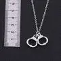 TEAMER Cute Handcuffs Shape Dangle Earrings Handcuffs Drop Earrings for Girl Women TEAMER Cute Handcuffs Shape Dangle Earrings Handcuffs Drop Earrings for Girl Women