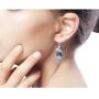 NOVICA Multi-Gem Cultured Freshwater Pearl .925 Sterling Silver Beaded Dangle Earrings, Azure Love