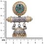 Aheli Traditional Dual Tone Fancy Designer Faux Stone Oxidized Jhumki Jhumka Earrings Indian Ethnic Boho Jewelry for Women