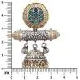 Aheli Traditional Dual Tone Fancy Designer Faux Stone Oxidized Jhumki Jhumka Earrings Indian Ethnic Boho Jewelry for Women